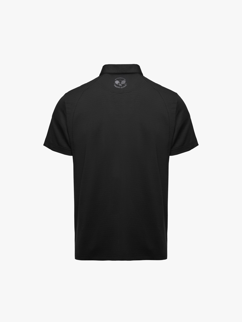 Aó Polo Thể Thao In 4MEN Racquet Club Form Regular Sport PO168 Màu Đen