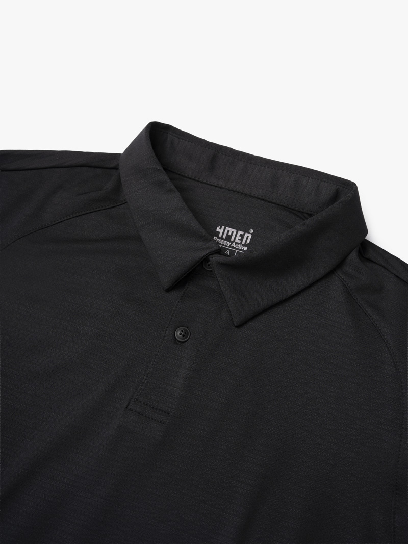 Aó Polo Thể Thao In 4MEN Racquet Club Form Regular Sport PO168 Màu Đen