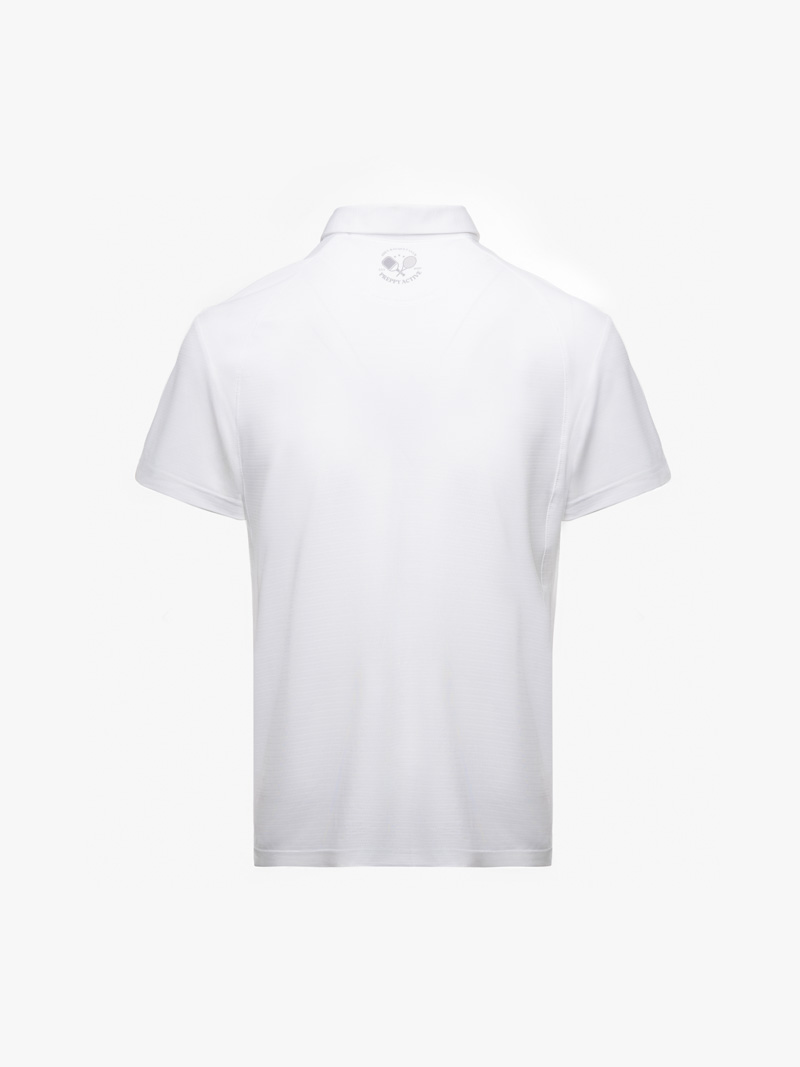 Aó Polo Thể Thao In 4MEN Racquet Club Form Regular Sport PO168 Màu Trắng