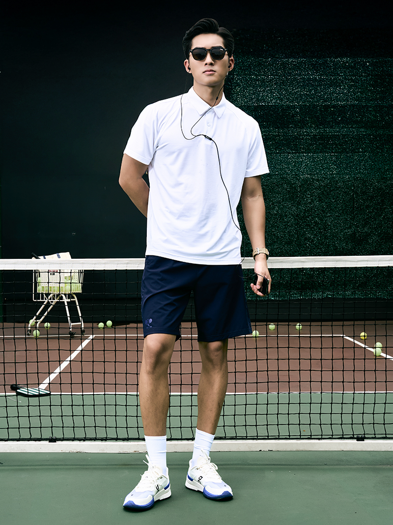 Aó Polo Thể Thao In 4MEN Racquet Club Form Regular Sport PO168 Màu Trắng