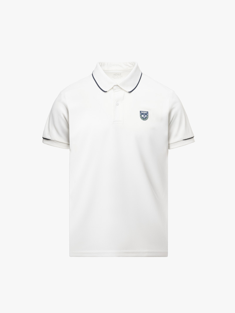 Áo Polo Thể Thao Phối Viền Form Regular PO170 Màu Trắng