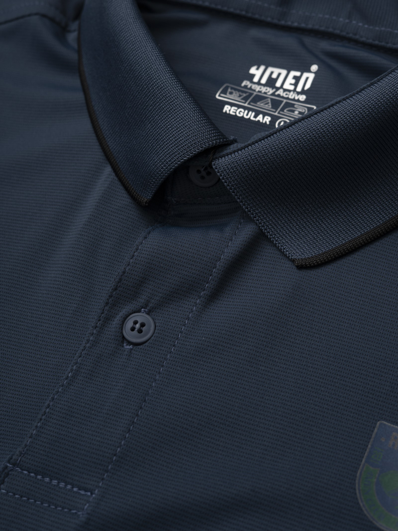 Áo Polo Thể Thao Phối Viền Form Regular PO170 Màu Xanh Đen