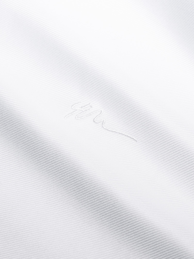 Áo Sơ Mi Tay Ngắn Sớ Chéo Thêu Chữ 4M Form Regular SM179