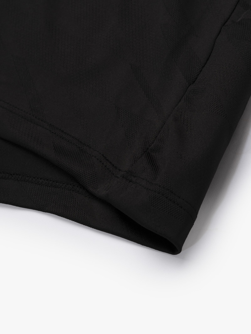 Áo Thun Thể Thao Cổ Phối 2 Màu Form Regular AT176 Màu Đen