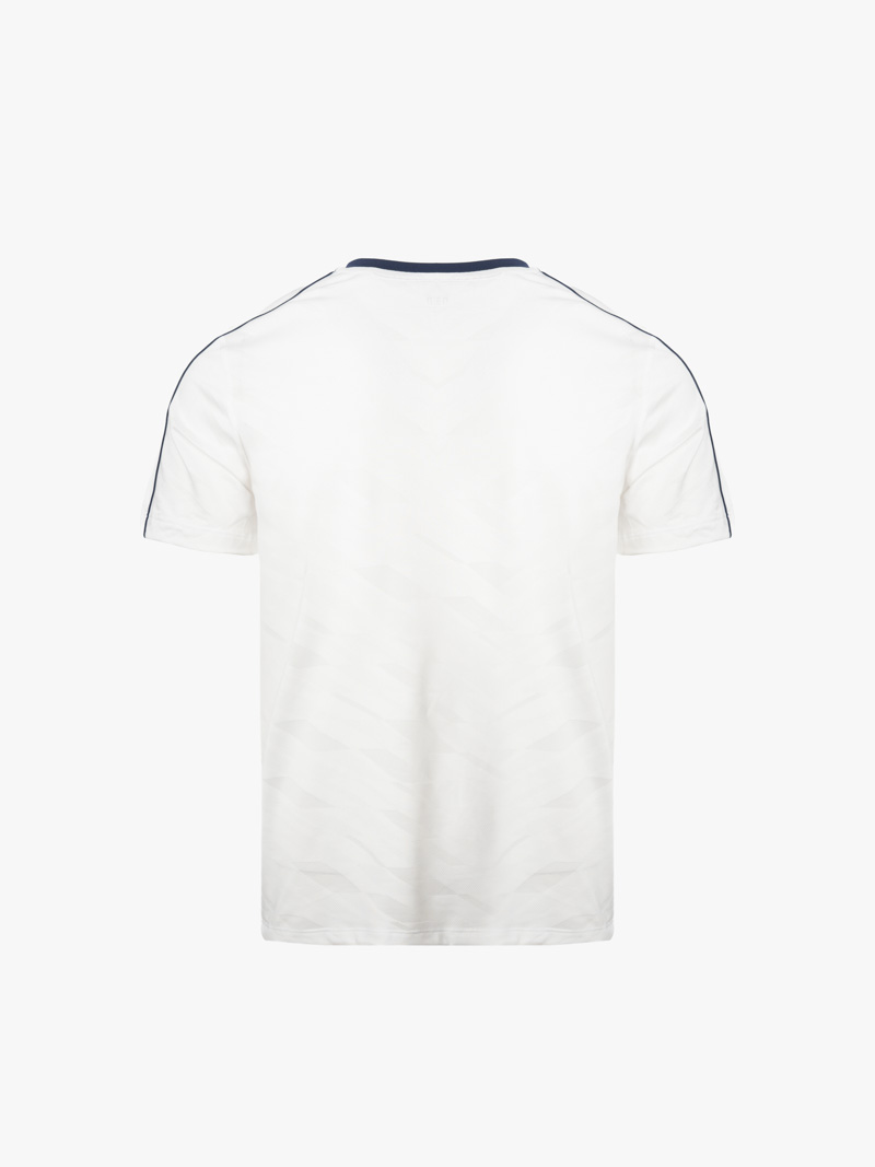 Áo Thun Thể Thao Cổ Phối 2 Màu Form Regular AT176 Màu Trắng