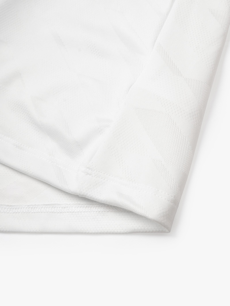 Áo Thun Thể Thao Cổ Phối 2 Màu Form Regular AT176 Màu Trắng