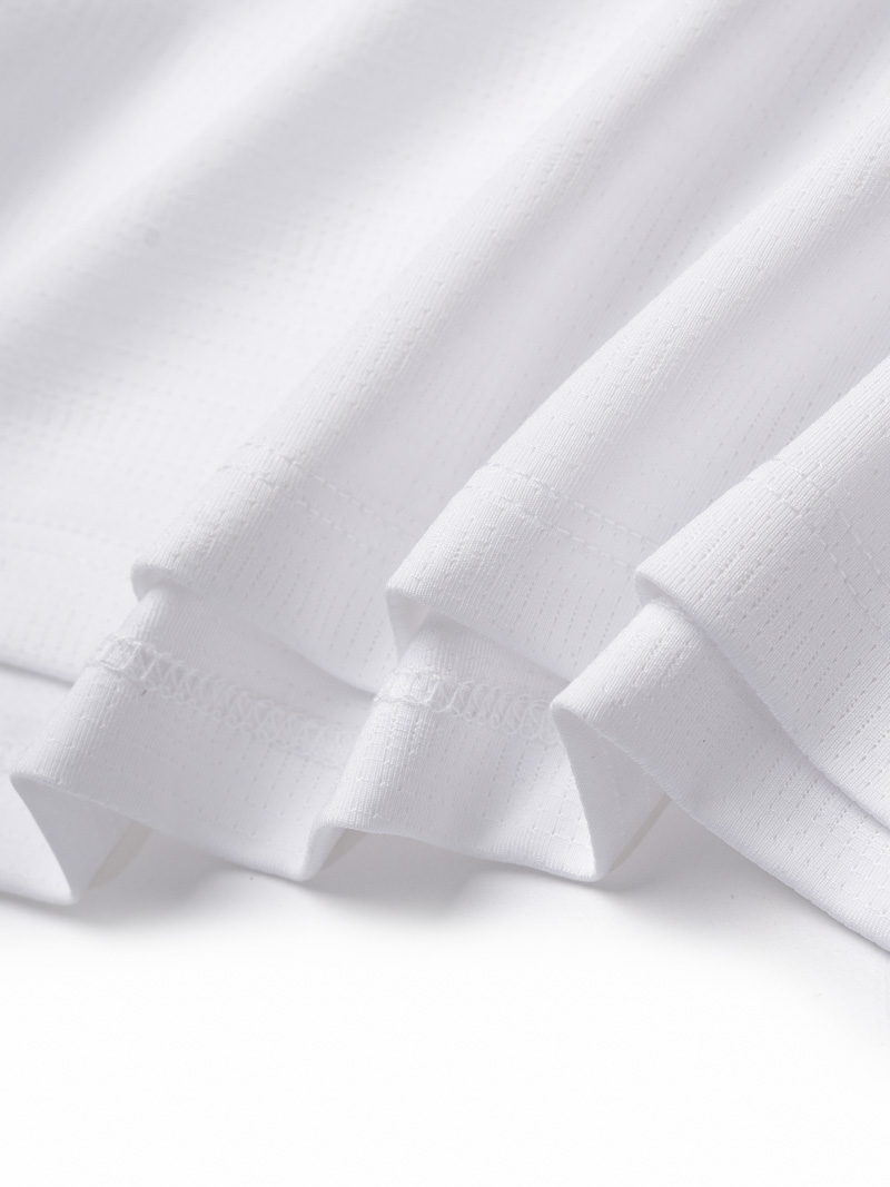 Áo Thun Thể Thao Phối Vai Form Regular AT177 Màu Trắng