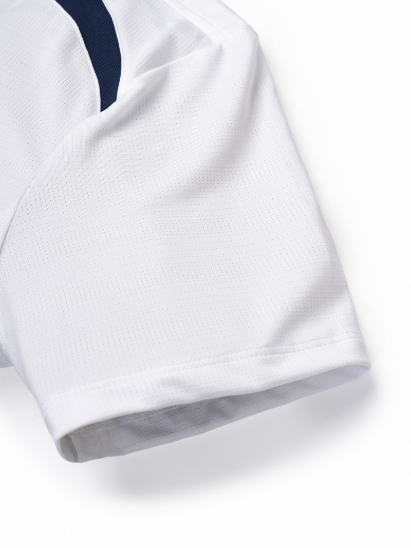 Áo Thun Thể Thao Phối Vai Form Regular AT177 Màu Trắng