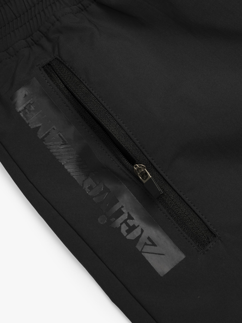 Quần Short Thể Thao In Chữ Active 4MEN Form Regular QS080 Màu Đen