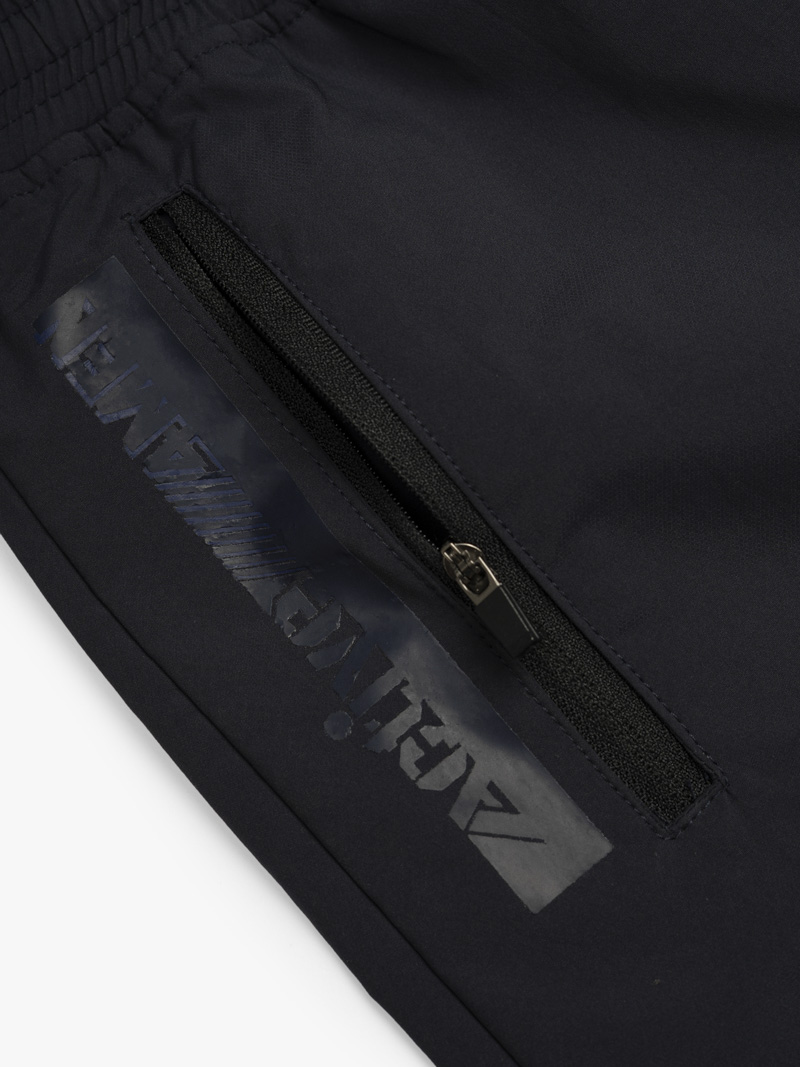 Quần Short Thể Thao In Chữ Active 4MEN Form Regular QS080 Màu Xanh Đen