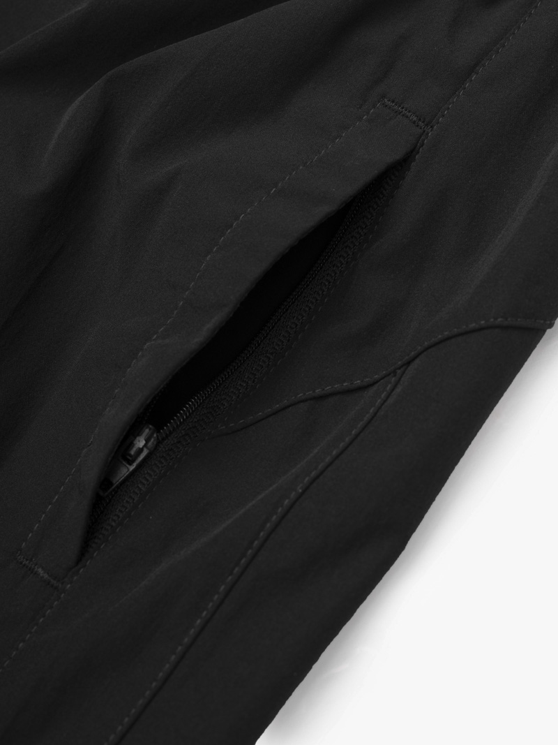 Quần Short Thể Thao In Logo 4Men Club Form Regular QS079 Màu Đen