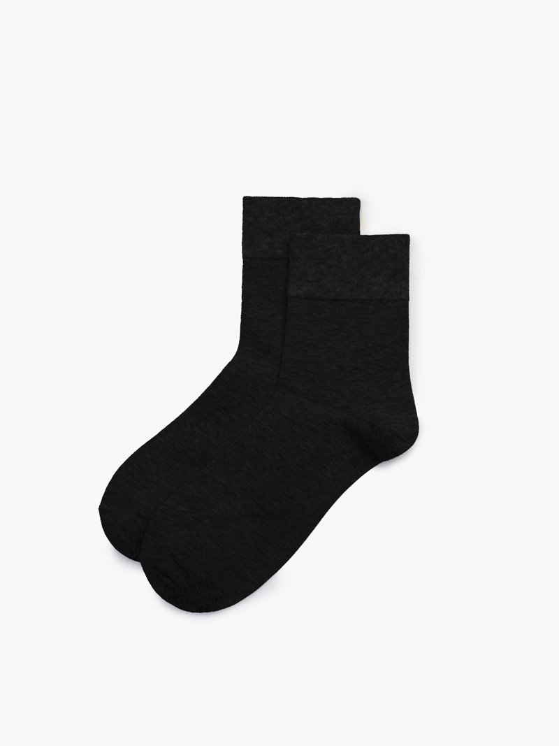 Vớ Thể Thao Cổ Cao Sợi Cotton Thấm Hút VO133 Màu Đen