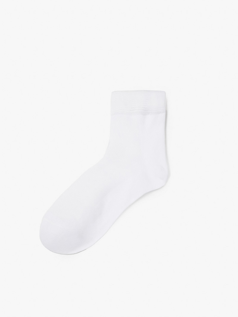 Vớ Thể Thao Cổ Cao Sợi Cotton Thấm Hút VO133 Màu Trắng