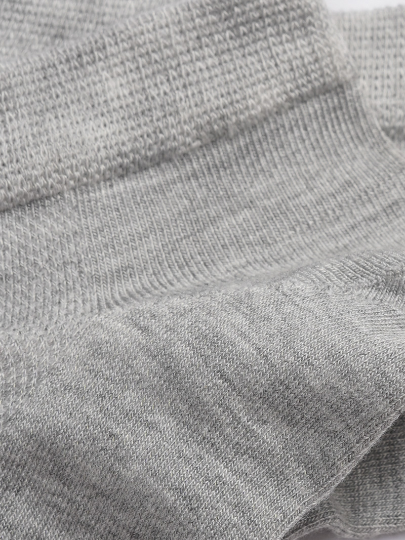 Vớ Cổ Ngắn Sợi Bamboo Dệt Thông Thoáng Khử Mùi VO125 Màu Xám