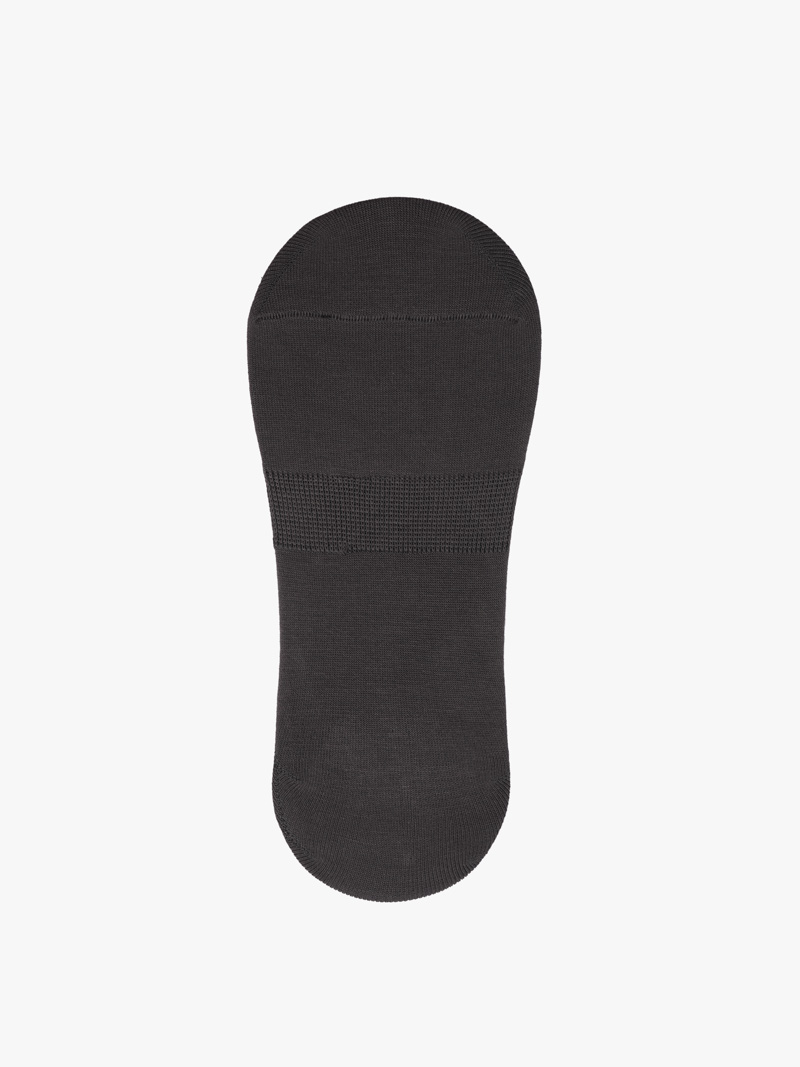 Vớ Lười Trơn Sợi Bamboo Kháng Khuẩn VO132 Màu Xám Đậm