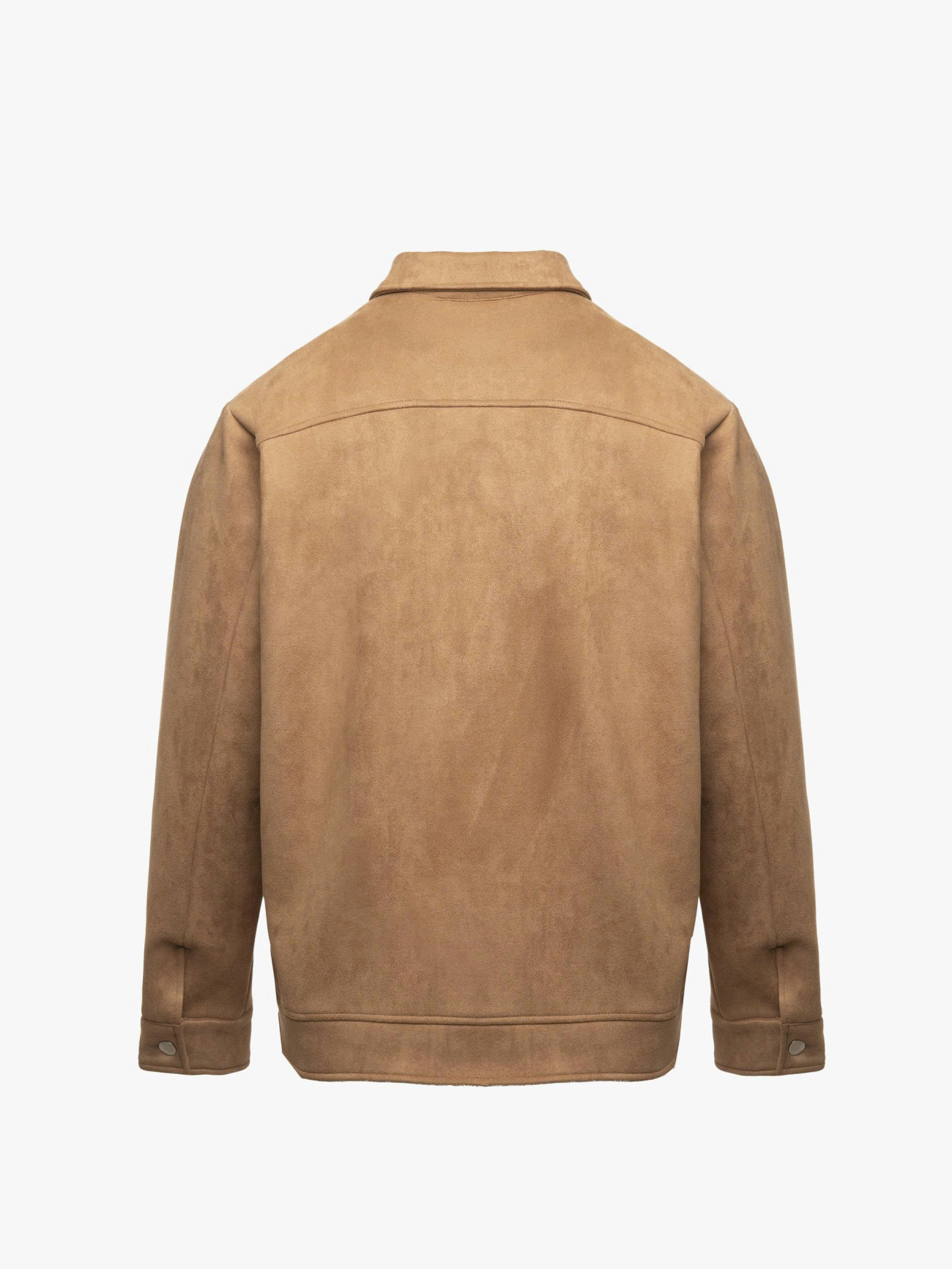 Áo Khoác Da Lộn Dây Kéo Form Regular AK079 Màu Bò