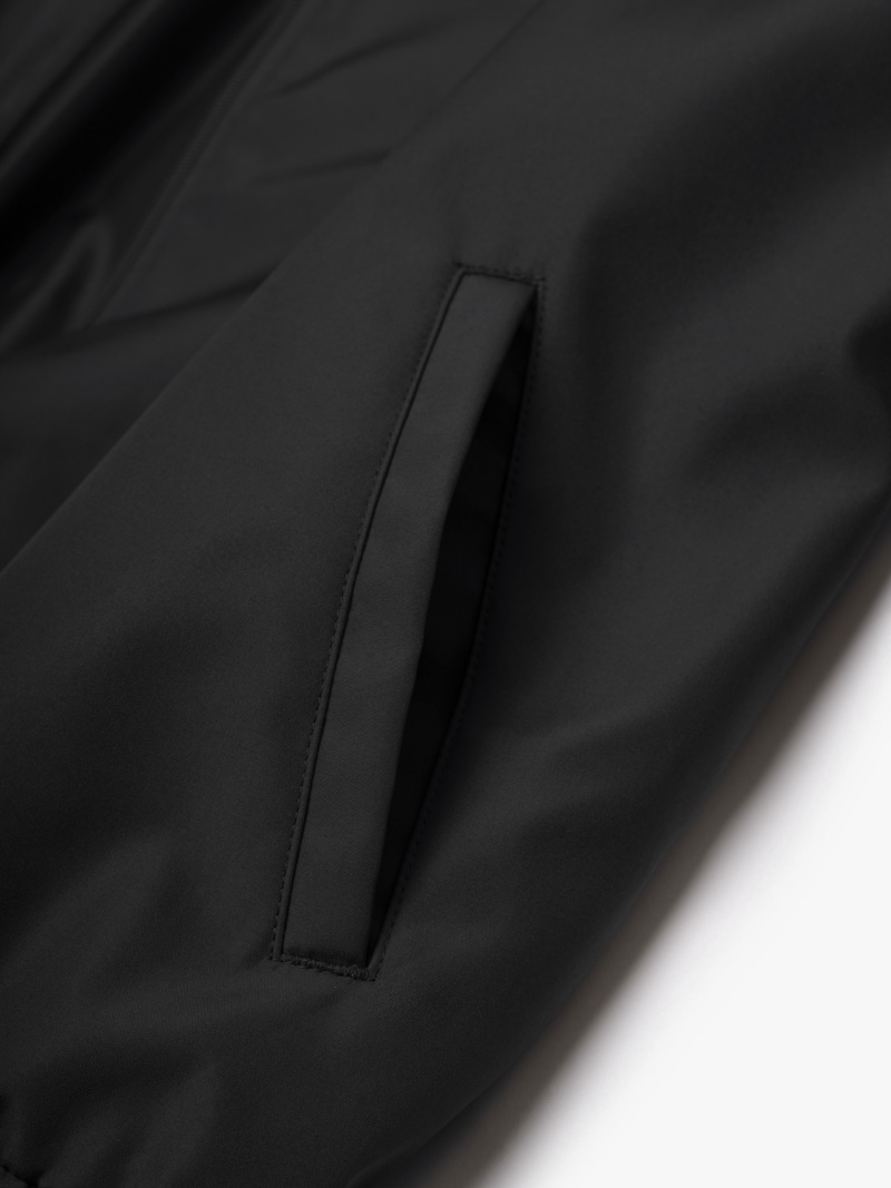 Áo Khoác Dù Ép Trơn Form Regular AK078 Màu Đen