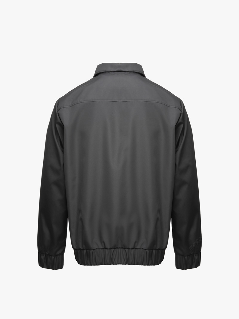 Áo Khoác Dù Ép Trơn Form Regular AK078 Màu Xám Đậm