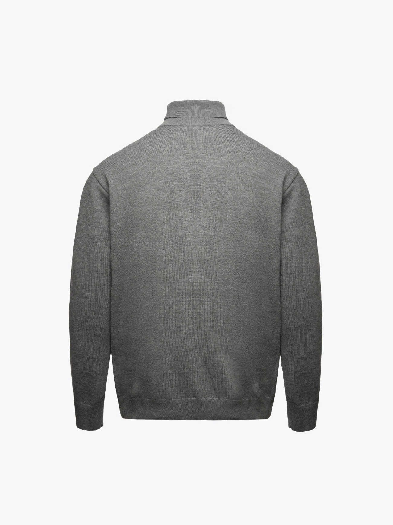 Áo Len Cổ Lọ Thêu 4M Ở Cổ Form Regular AL015 Màu Xám Muối Tiêu