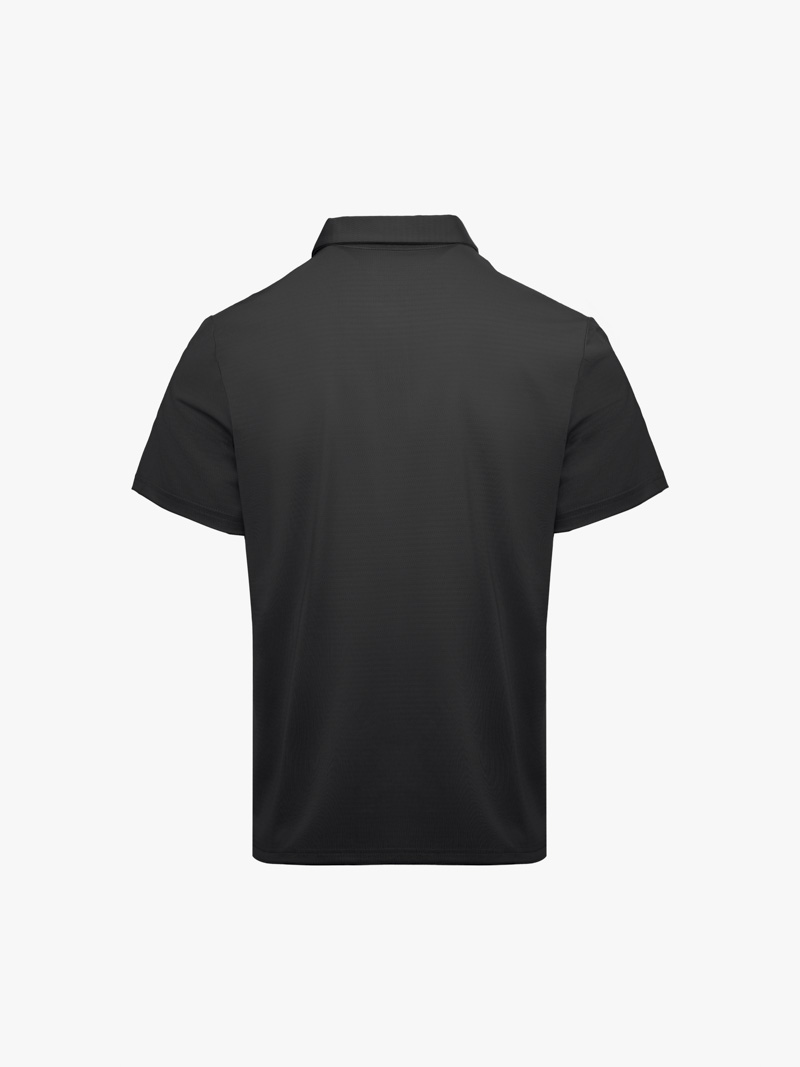 Áo Polo Thể Thao In Logo 4M Tròn Form Regular PO171 Màu Đen