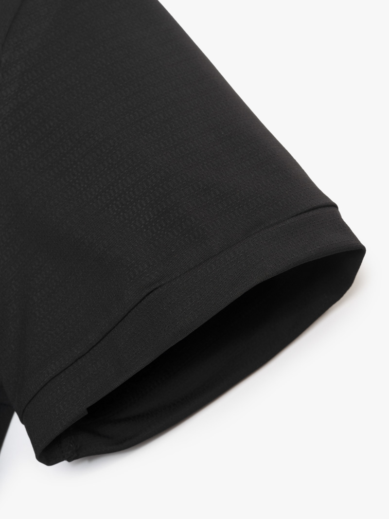 Áo Polo Thể Thao In Logo 4M Tròn Form Regular PO171 Màu Đen