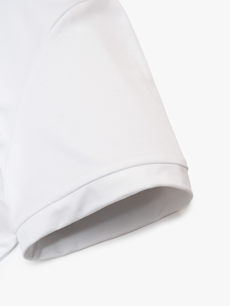 Áo Polo Thể Thao In Logo 4M Tròn Form Regular PO171 Màu Trắng