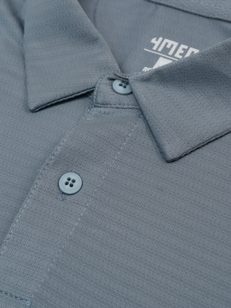 Áo Polo Thể Thao In Logo 4M Tròn Form Regular PO171 Màu Xám