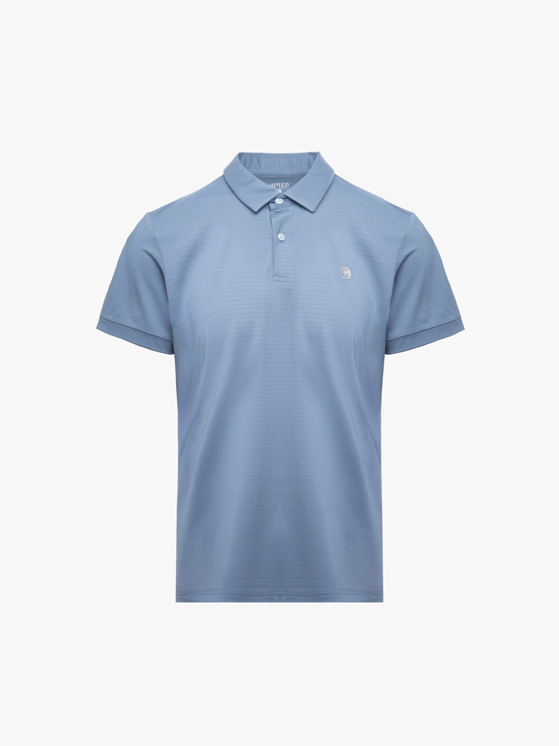 Áo Polo Thể Thao In Logo 4M Tròn Form Regular PO171 Màu Xám Xanh