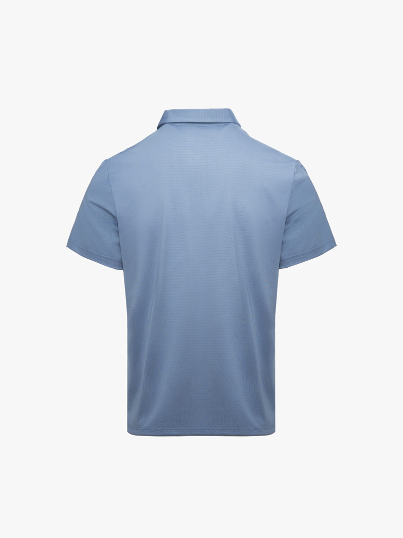 Áo Polo Thể Thao In Logo 4M Tròn Form Regular PO171 Màu Xám Xanh