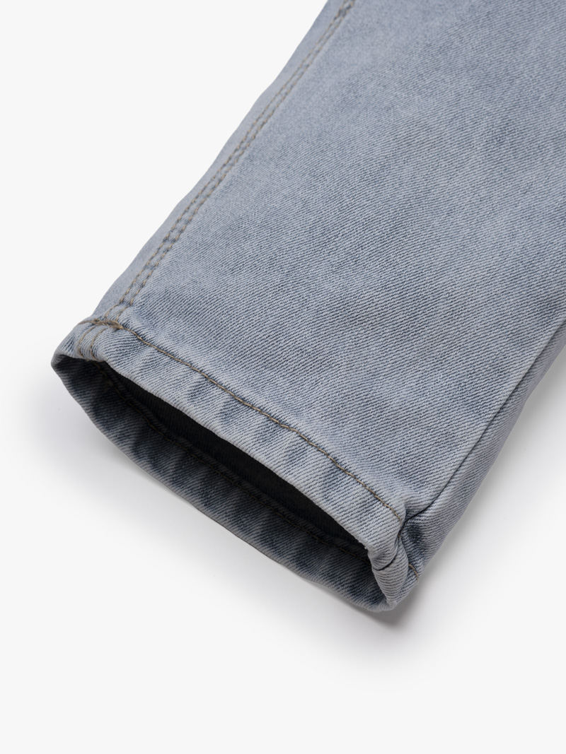 Quần Jean Xanh Thêu Logo 4M Form Slim QJ118