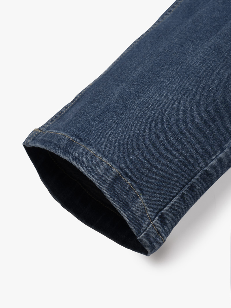 Quần Jean Diễu Túi Sau Form Slimfit QJ117 Màu Xanh Biển Đậm