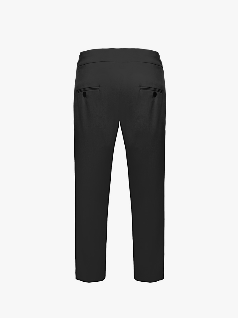 Quần Tây Sidetab 2 Bên Form Regular QT070 Màu Đen