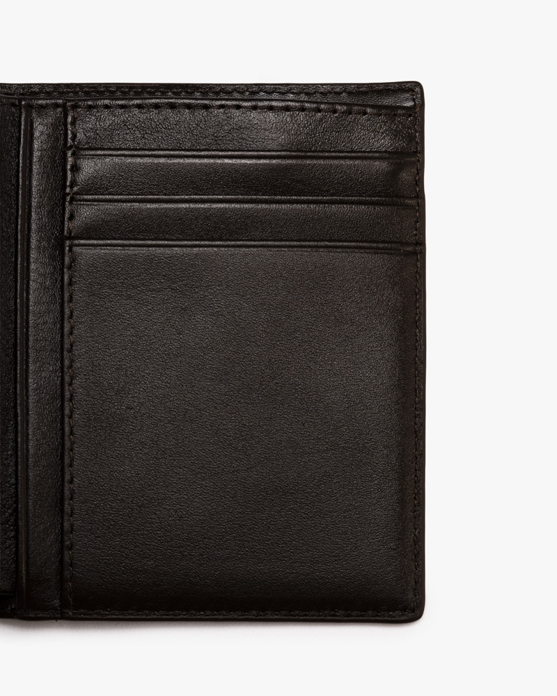 VÍ DA NAPPA KHÓA KÉO DÁNG ĐỨNG BV055 Màu Nâu