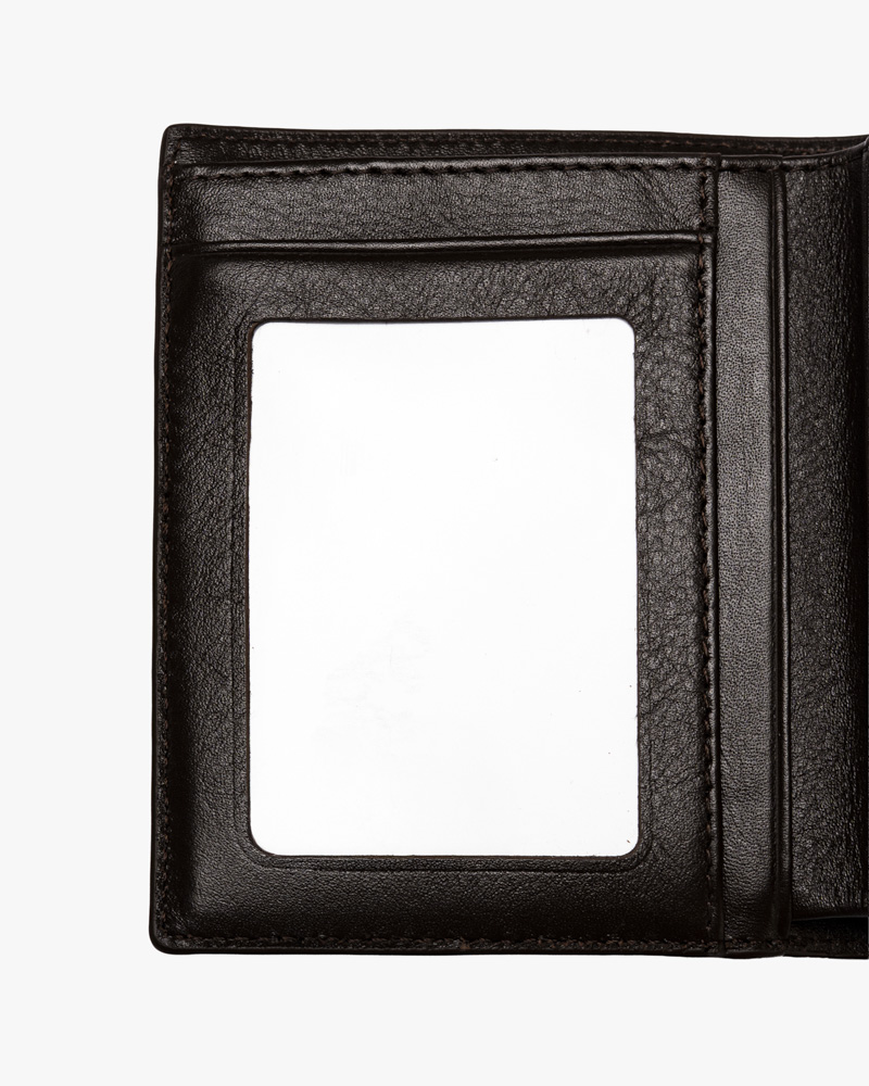 VÍ DA NAPPA KHÓA KÉO DÁNG ĐỨNG BV055 Màu Nâu