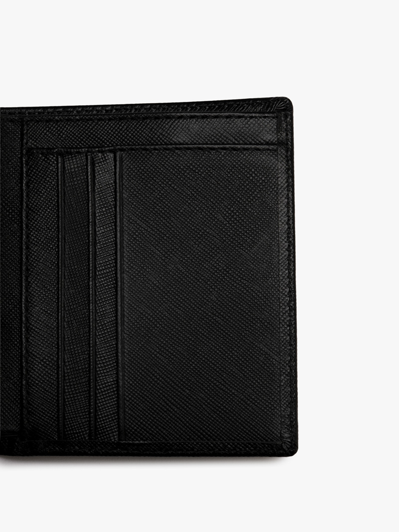 VÍ DA SAFFIANO KHÓA KÉO DÁNG ĐỨNG BV059