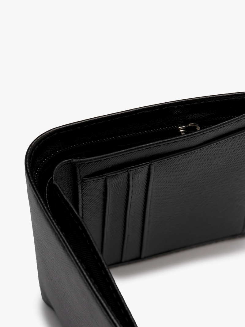 VÍ DA SAFFIANO KHÓA KÉO DÁNG ĐỨNG BV059