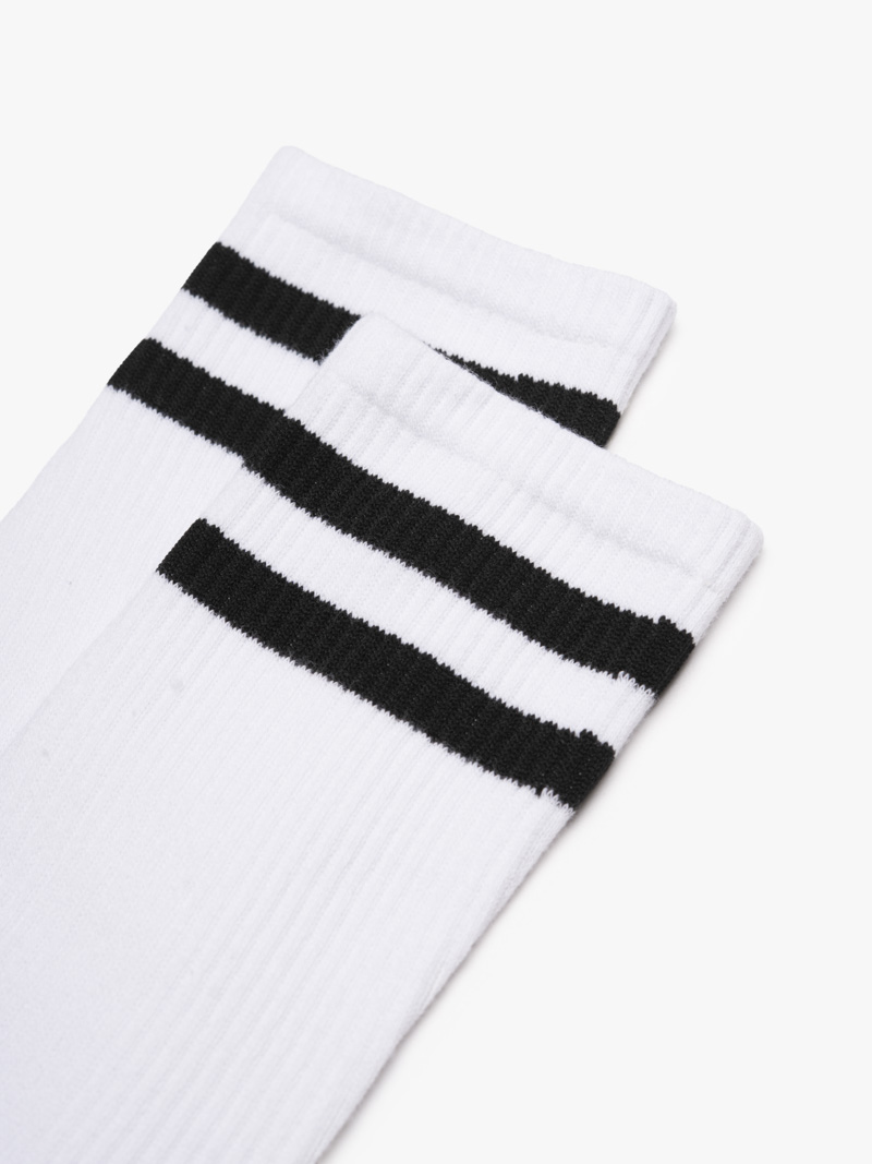 Vớ Nam cổ cao phối màu VO146 Màu Trắng