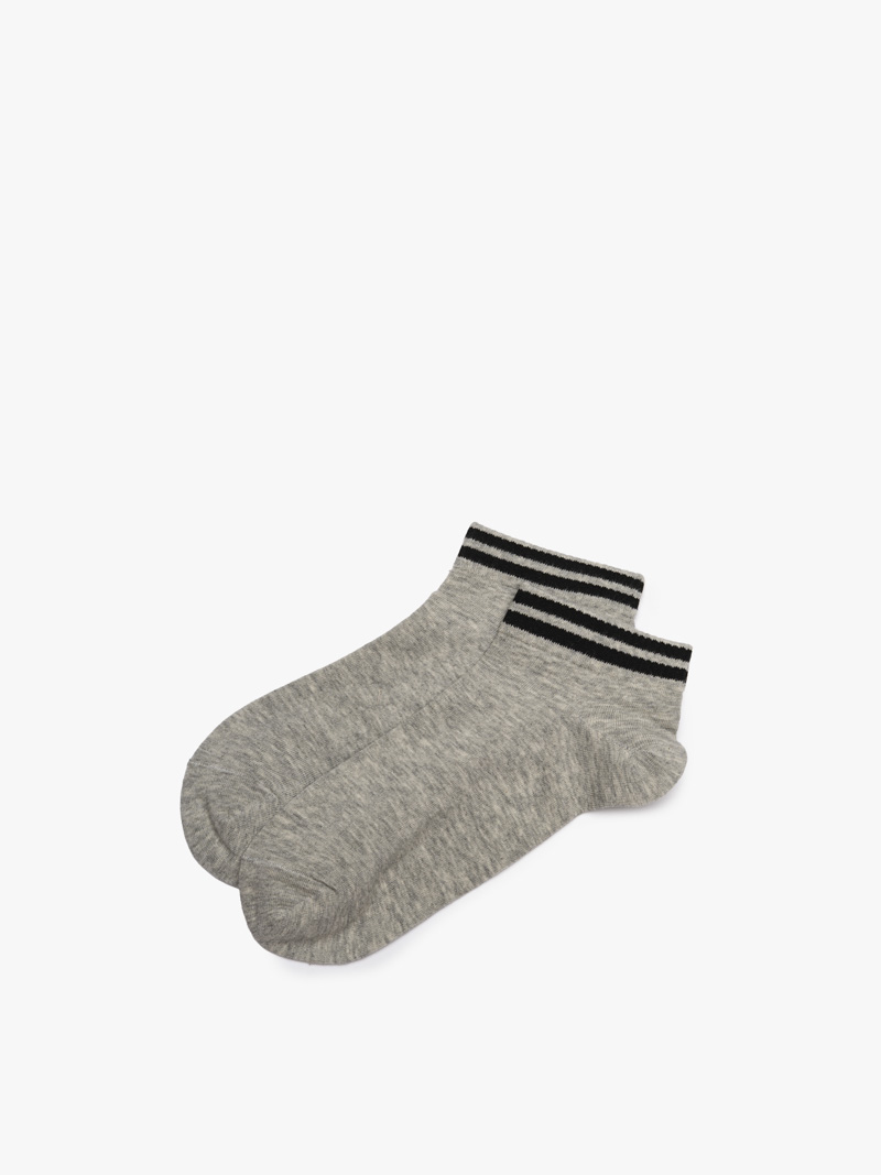 Vớ Nam cổ ngắn phối màu VO147 Màu Xám