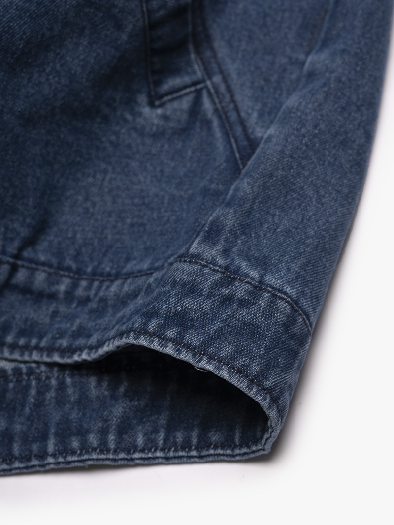 Áo Khoác Jean Trơn Dây Kéo Form Regular AK076 Màu Xanh