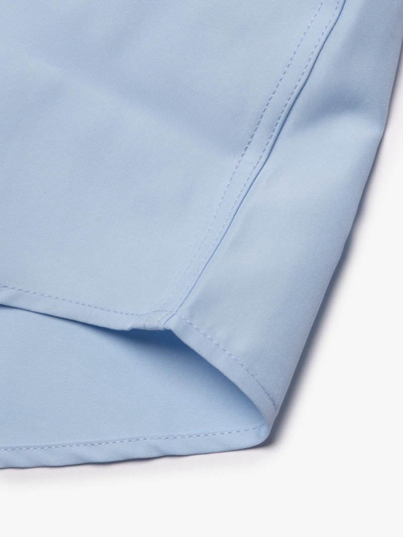 Áo Sơ Mi Tay Ngắn Trơn SM087 Màu Xanh Biển