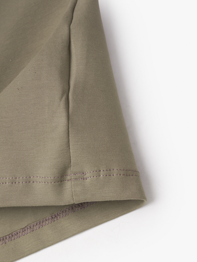 Áo Thun Cổ Tròn Trơn Form Modern AT186 Màu Be