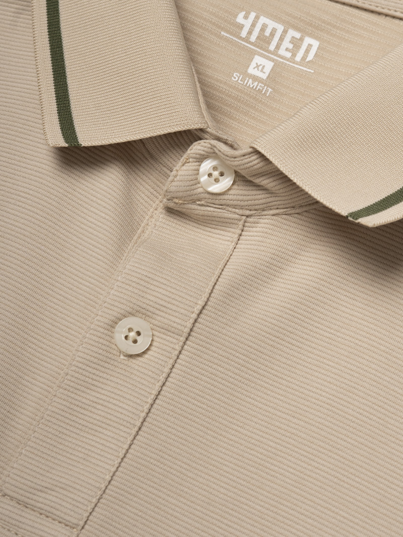 Aó Polo Thêu Đầu Ngựa Ở Ngực Form Slimfit PO181 Màu Be