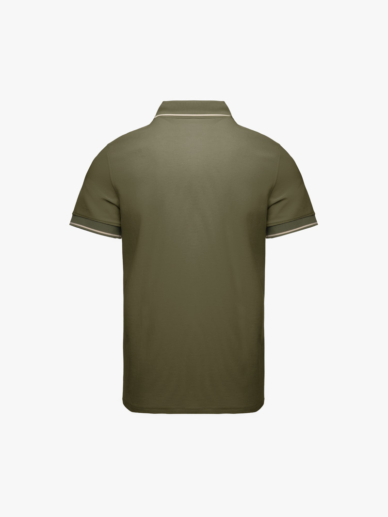 Aó Polo Thêu Đầu Ngựa Ở Ngực Form Slimfit PO181 Màu Rêu