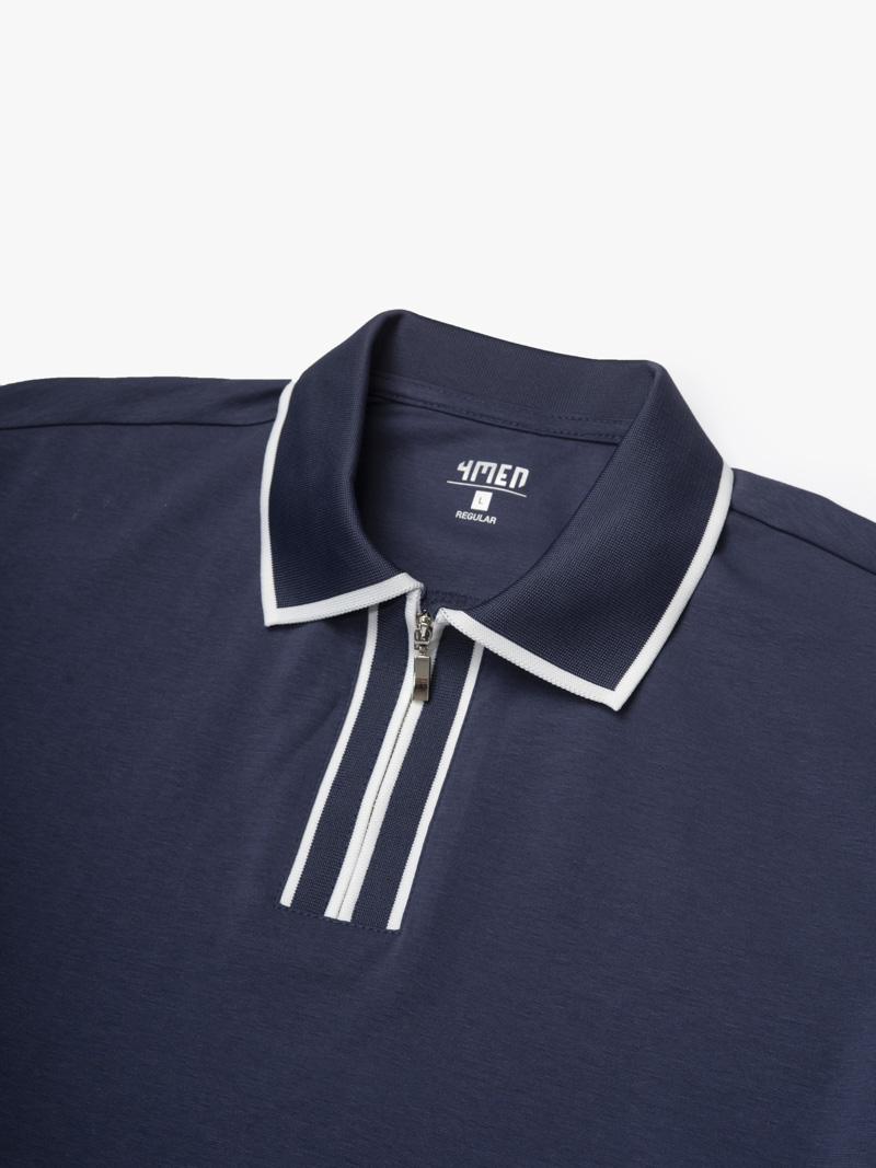 Aó Polo Thêu Logo Ngựa Dưới Lai Form Regular PO182 Màu Xanh Đen