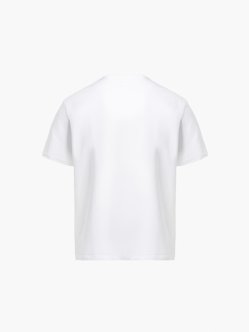 Áo Thun In Đầu Ngựa 4M Form Regular AT185 Màu Trắng