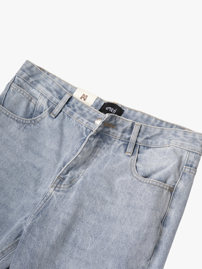 Quần Jean Thêu Hình Ngựa Túi Sau Form Straight QJ124