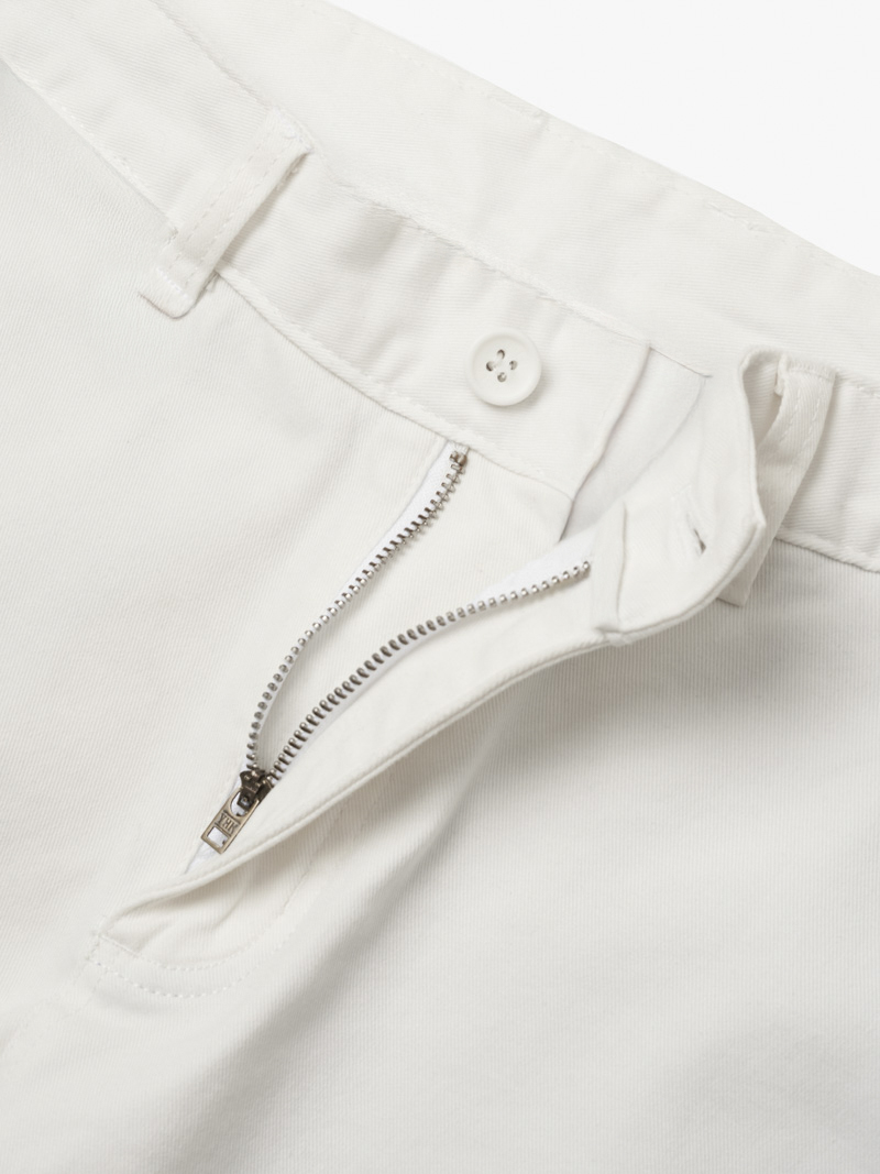 Quần Kaki Trơn Form Slimfit QK032 Màu Trắng