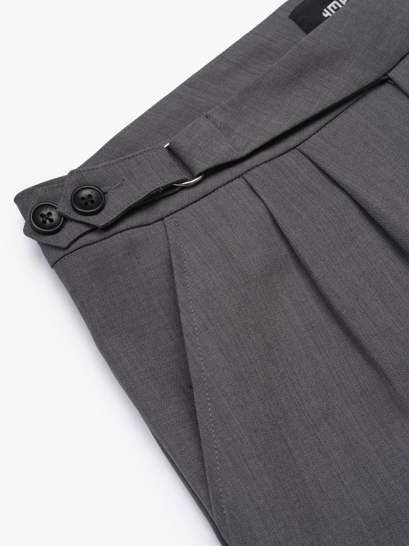 Quần Short Sidetab Trơn Form Straight QS083 Màu Xám