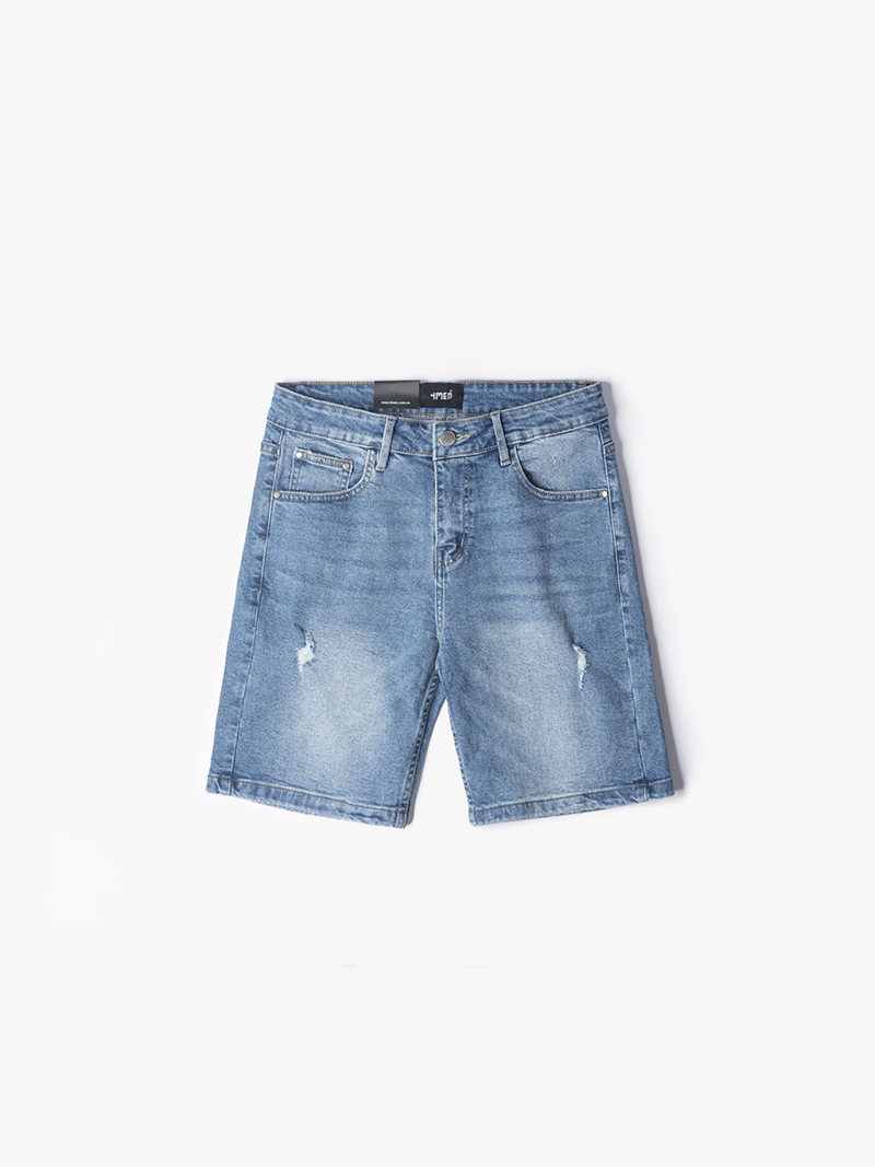 quan short regular midblue qs036 mau xanh