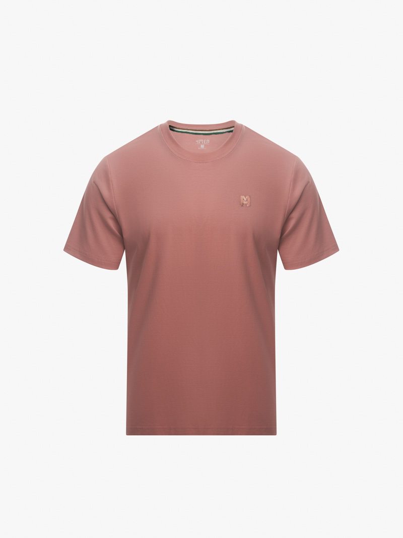 Áo Thun Cổ Tròn Trơn Form Slimfit AT132 Màu Hồng